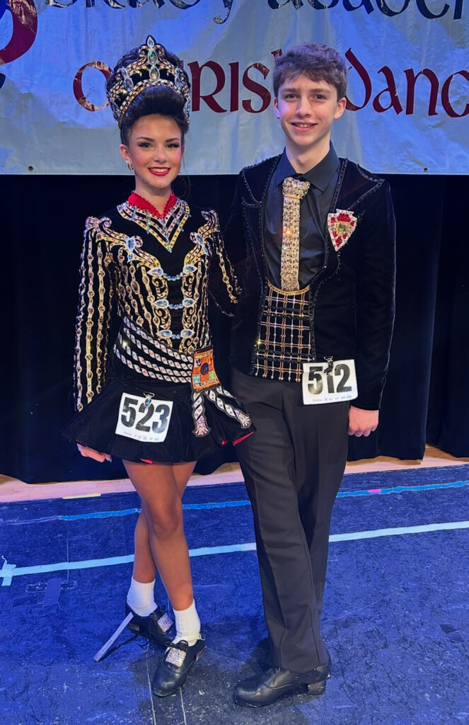 Irish Dance Couple at Competition