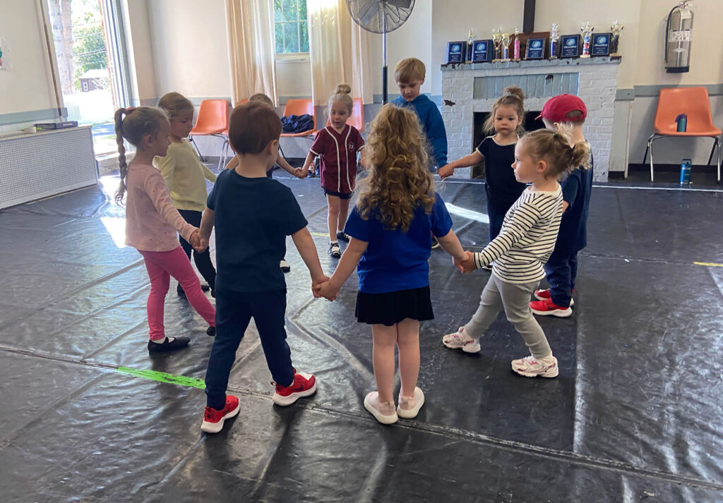 Group of Tiny Tot Irish Dancers
